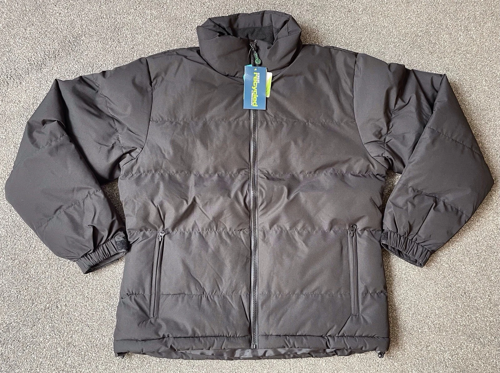 Result Recycled Puffer Jacket Medium Black New With Tags