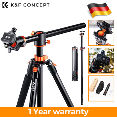 K&F CONCEPT 238CM 360° Kamera Stativ mit 90° Mittelsäulen, 10 kg Tragfähigkeit