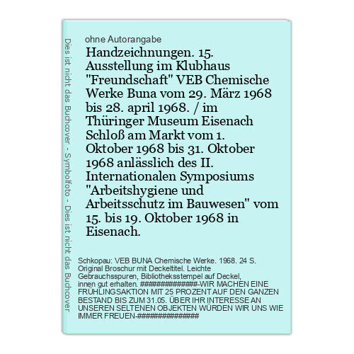 Handzeichnungen. 15. Ausstellung im Klubhaus "Fre 27073B - Bild 1 von 1