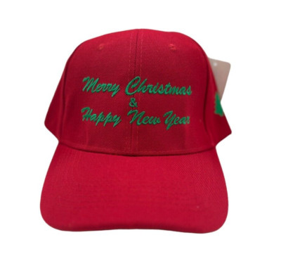 Merry Christmas and Happy New Year red hat