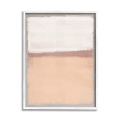 Simple Opaque Painting Warm Orange White Abstract, Design by Marcus