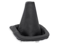 FÜR KIA PICANTO SA FL 08-11 SCHALTMANSCHETTE SCHALTSACK NATURLEDER NAHT GRAU