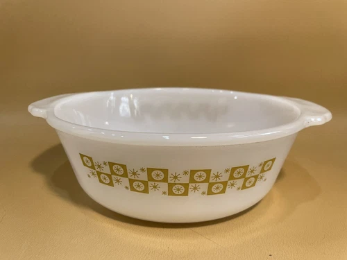 Vintage Fire King Star Glow Casserole Dish No Lid