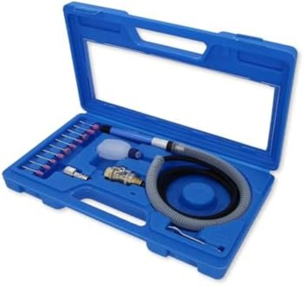 Juego de amoladora recta neumÃ¡tica, 16 pzs