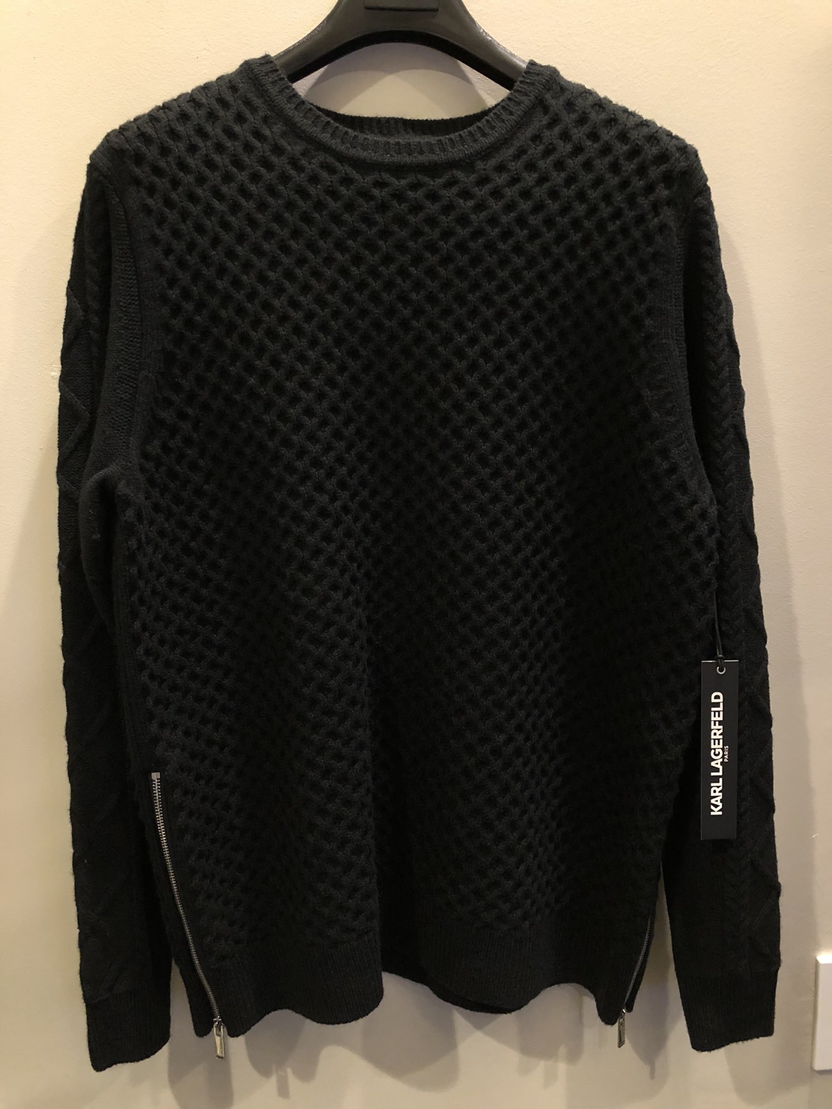 KARL LAGERFELD PARIS ITALY BLACK MEN'S 