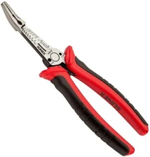 SUNEX ANGLED TIP MULTI-FUNCTION WIRE STRIPPER CUTTER PLIERS NEEDLE NOSE #3622