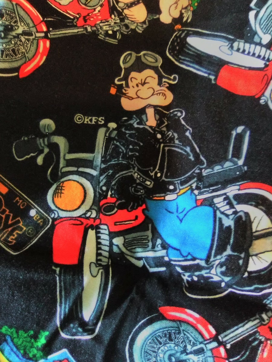 ポパイ パブミラー KING FEATURES SYNDICATE USA RARE 1996 King Features Syndicate Popye on Motorcycle 4