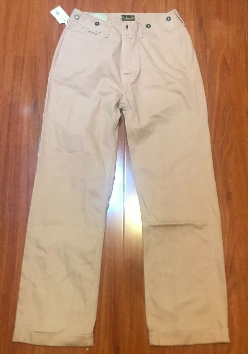 Levis Vintage Clothing 1920s Chino Trouser Orange Sz. 30Wx30L $195
