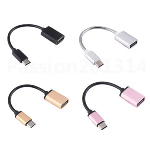 Type C USB C 3.1 Male To USB Female OTG Data Sync Converter Cord Cable Adapter