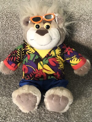 1998 plush bear MATTEL BUBBA ON BOARD TALKING BEAR Tested Works