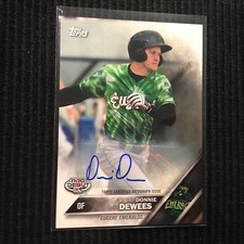 2016 TOPPS PRO DEBUT #129 DONNIE DEWEES *CERTIFIED AUTO*  EUGENE EMERALDS