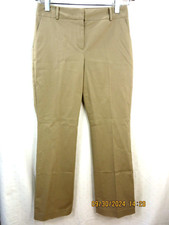 TALBOTS SZ 8 TALL Cotton/Spand NWT Khaki Beige HERITAGE Model Pants Trousers