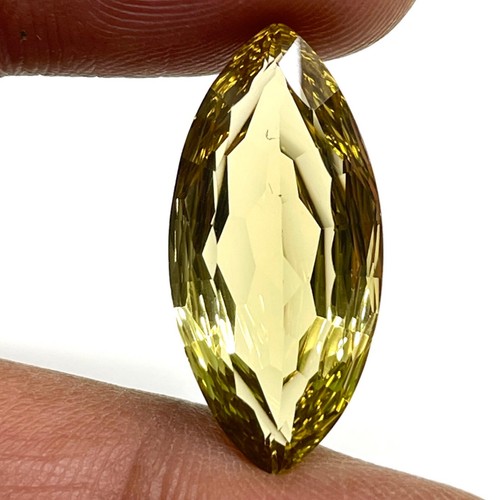 VVS 11.70 Cts Natural Lemon Citrine Quartz Marquise Custom Cut Loose Gemstone - Picture 12 of 20
