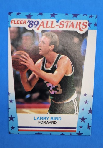 1989 Fleer Basketball Sticker #10 Larry Bird Boston Celtics - Picture 3 of 4