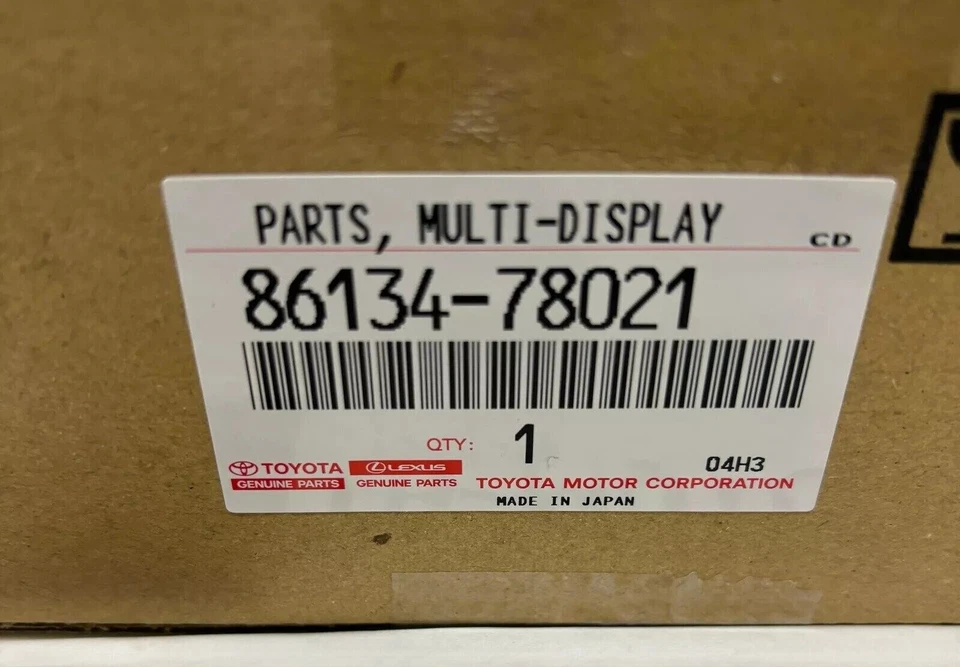 Nuevo Original TOYOTA LEXUS NX200t, NX300/300h Multi-Pantalla Piezas 86134-78021 Foto 3 de 3