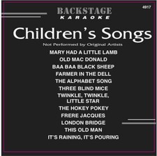 Karaoke Backstage CD G Children's Songs 4917 Twinkle Twinkle,London Bridge 