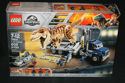 LEGO JURASSIC WORLD 75933 T. REX TRANSPORT (2018) NEW SEALED JURASSIC ...