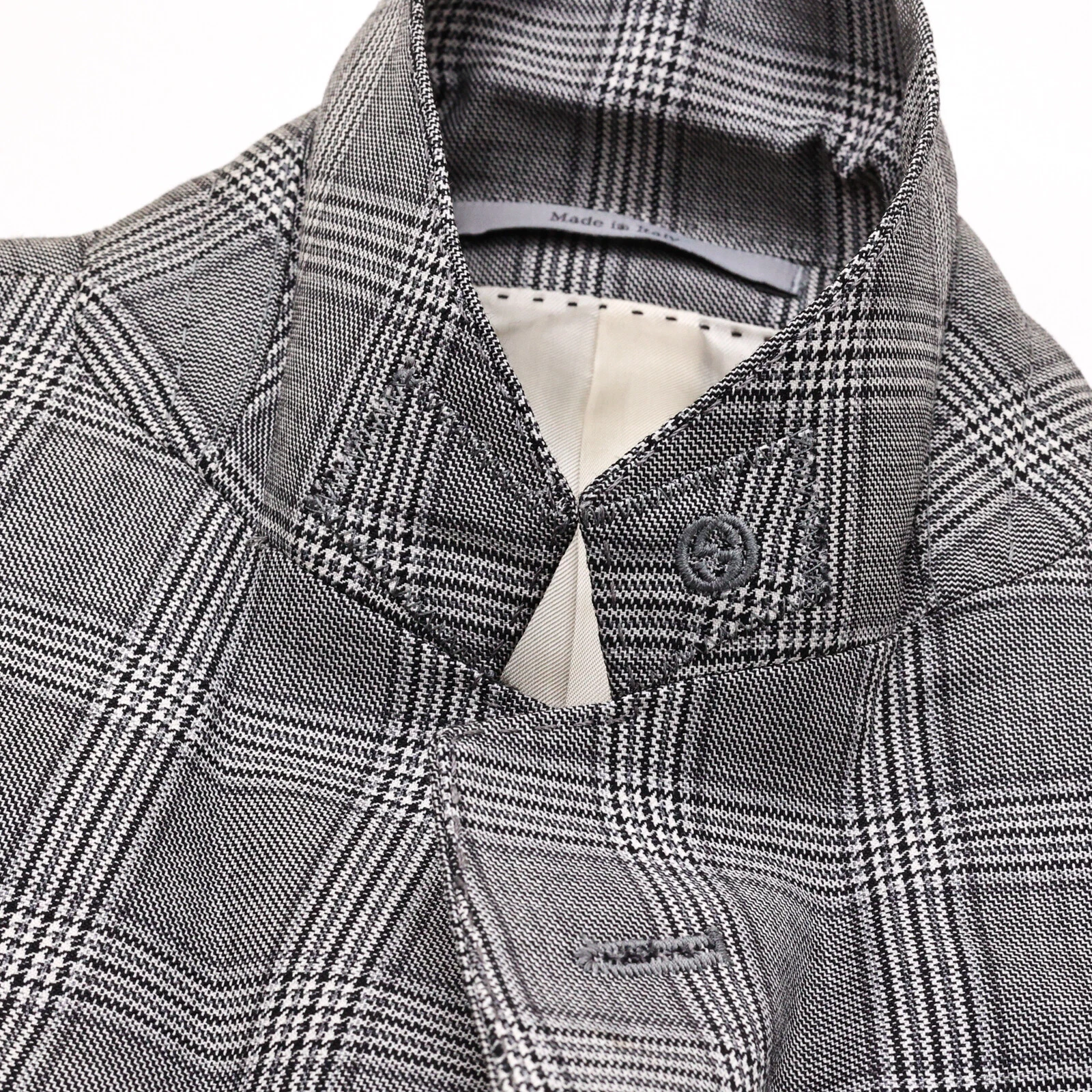 NUOVO abito da uomo anteriore piatto Gucci grigio peltro lana mohair 2B 2B 40 L