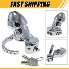 Adjustable Male Heavy Cage Lock Chastity Cage Ring Slave Metal Chastity Devices