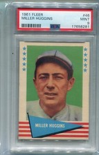 1961 Fleer #46 Miller Huggins PSA 9 HOF