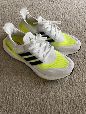 Size 8 - adidas UltraBoost 21 White Solar Yellow | eBay
