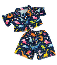 Dinosaur Dino 16"  Teddy PJs Pyjamas clothes outfit fit 14" - 18" build a bear 