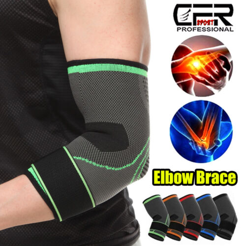 Elbow Brace Compression Sleeve Support Tennis Golfer's Arthritis Sports Strap DS - Afbeelding 1 van 16