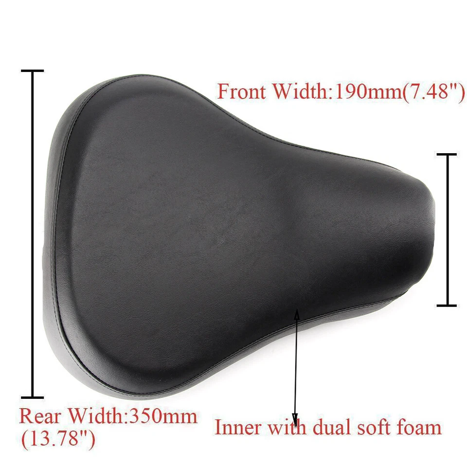 Assento solo piloto dianteiro para Harley Sportster XL 883 1200 personalizado 1983-2003 - Imagem 3 de 4