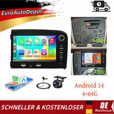 7 Zoll Autoradio Android 14 4+64G F&uuml;r Volvo S80 1998-2006 Carplay GPS Navi FM BT