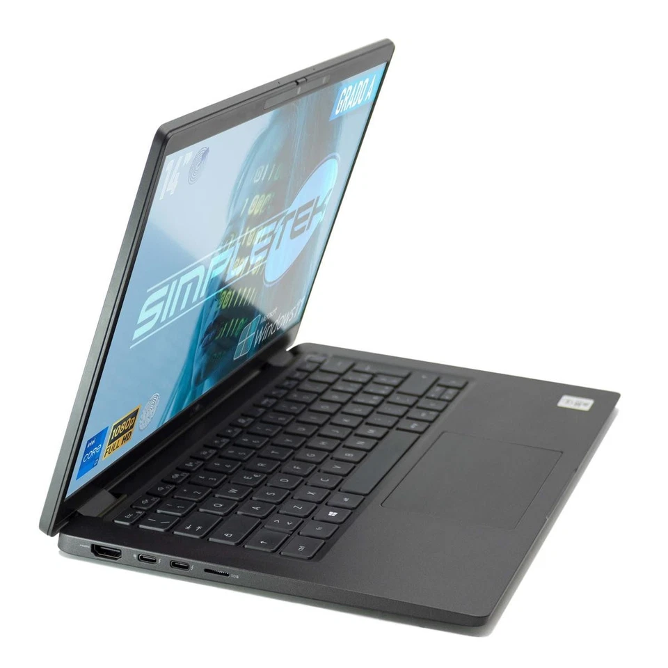 DELL 7410 14" i7 10610U 16GB 500GB TOUCHSCREEN TOUCH SCREEN NOTEBOOK COMPUTER PC, foto 2 di 5