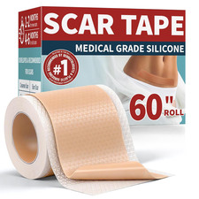 Silicone Scar Tape 1.6  X60  Roll-Reusable Silicone Scar Sheets for Surgical, C-S