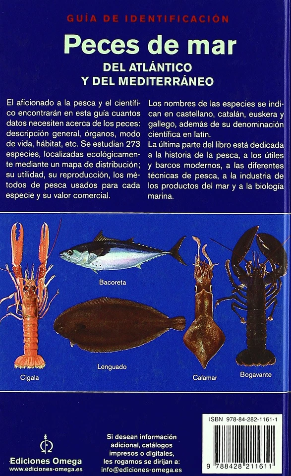 PECES DE MAR. GUIA DE IDENTIFICACION (GUIAS DEL NATURALISTA-PECES-MOLUSCOS-BIOLO - Imagen 2 de 4