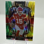 2025 Panini Select - Premier Level  Patrick Mahomes II Yellow Green Prizm Shock