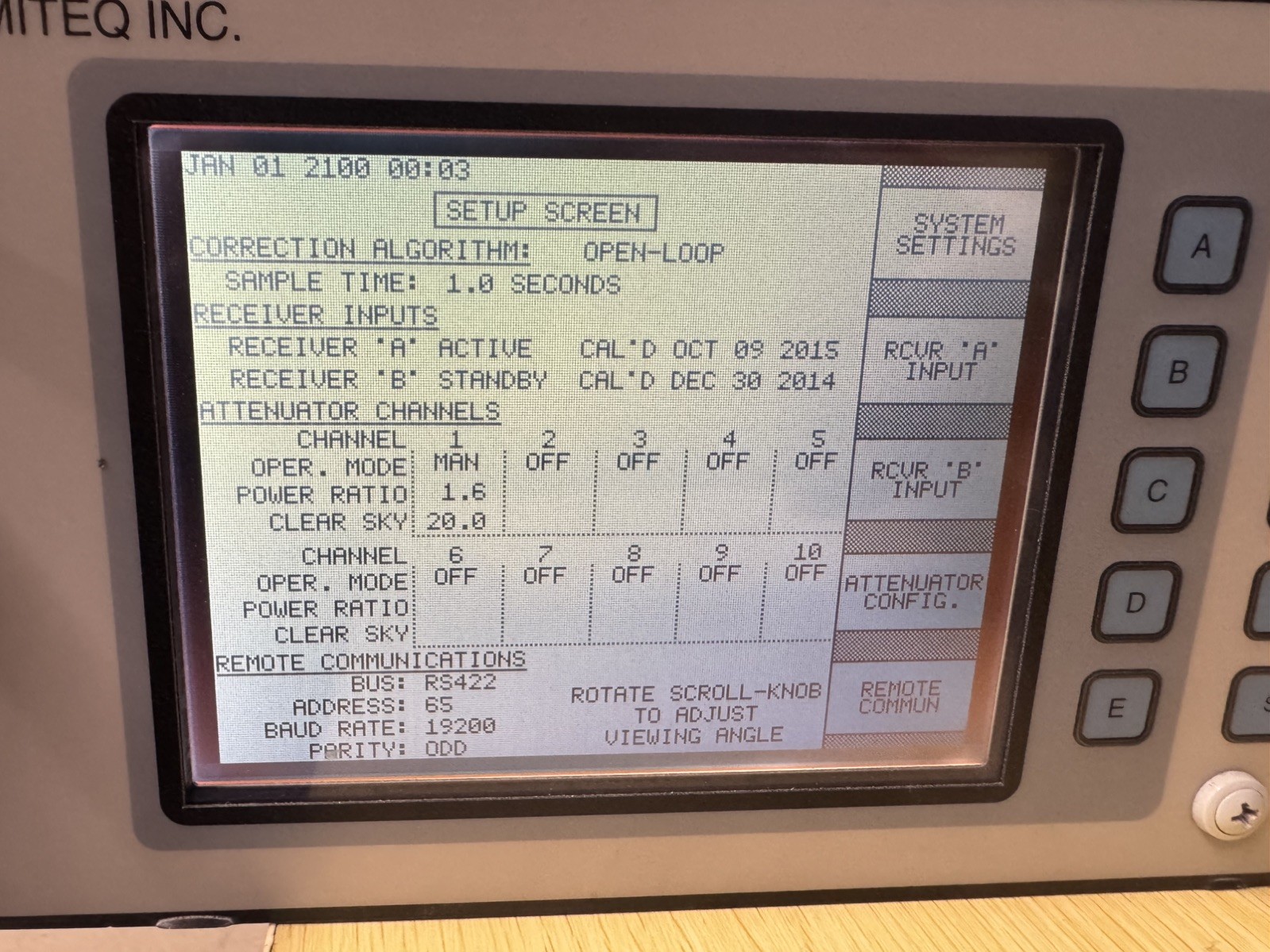 Miteq Uplink Power Control Unit UPC-B 131846-1