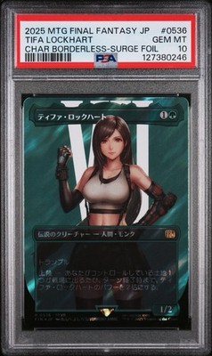 PSA 10 Magic the Gathering MTG Tifa Lockhart Surge Foil 536 Final Fantasy JPN