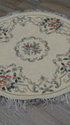 AUTHENTIC CHINSE ART DECO HAND MADE CHINESE FERECH DESIGN ROUND RUG 4x4 FT — photo 7