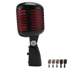 Dynamic Microphone Retro Cardioid Pickup Angle Adjustable Mic For Stage Perf Set