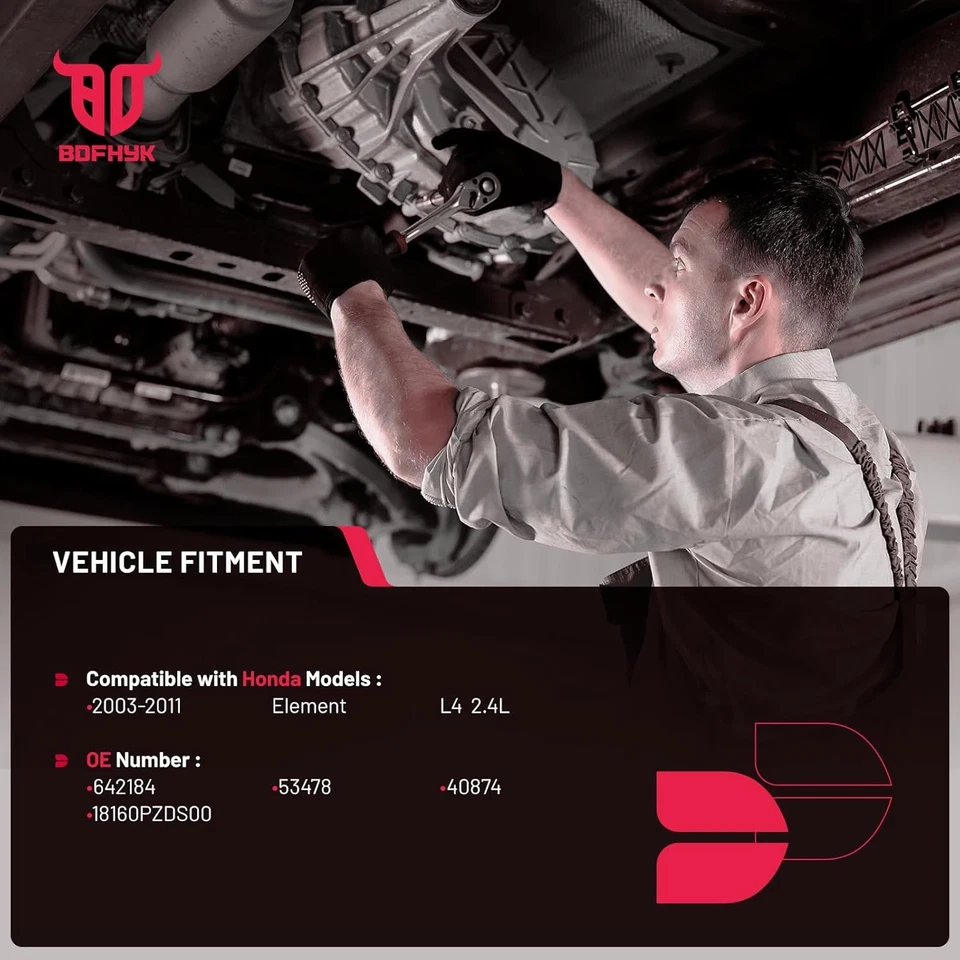 Каталитический конвертер для 2003 2004 2005 2006 2007 2008 - 2011 Honda Element 2,4 л - Изображение 2 из 4