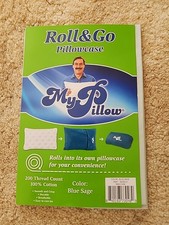My Pillow ROLL AND GO PILLOWCASE- Blue Sage- For 12x18" Pillow