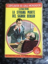 book libro La Strana Morte Del Signor Benson SS Van Fine Giallo Mondadori  (B3)