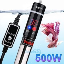 LCD Digital Aquarium Submersible Heater Fish Tank Water Auto Thermostat 500W