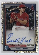2024 Bowman Chrome Prospect Speckle Refractor 164/299 Barrett Kent Auto 14md
