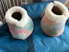 Celeris Leather Jelly Bean Bell Boots New