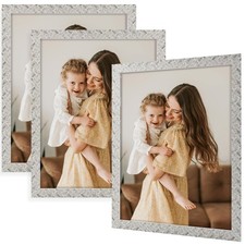 11x14 Picture Frame Set of 3, Rustic Farmhouse Wall Decor Photo Frames with P...
