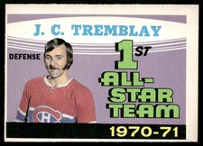 J.C. Tremblay 1971-72 O-Pee-Chee #252 Montreal Canadiens NM