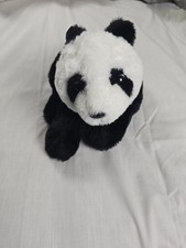 FAO Schwarz Panda Plush Stuffed Animal 2020 Soft Black White Bear Toy 14" Tags