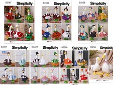7 Simplicity Patterns 3187 3186 3158 3224 3223, 3298 Clothes Porch Lawn Geese