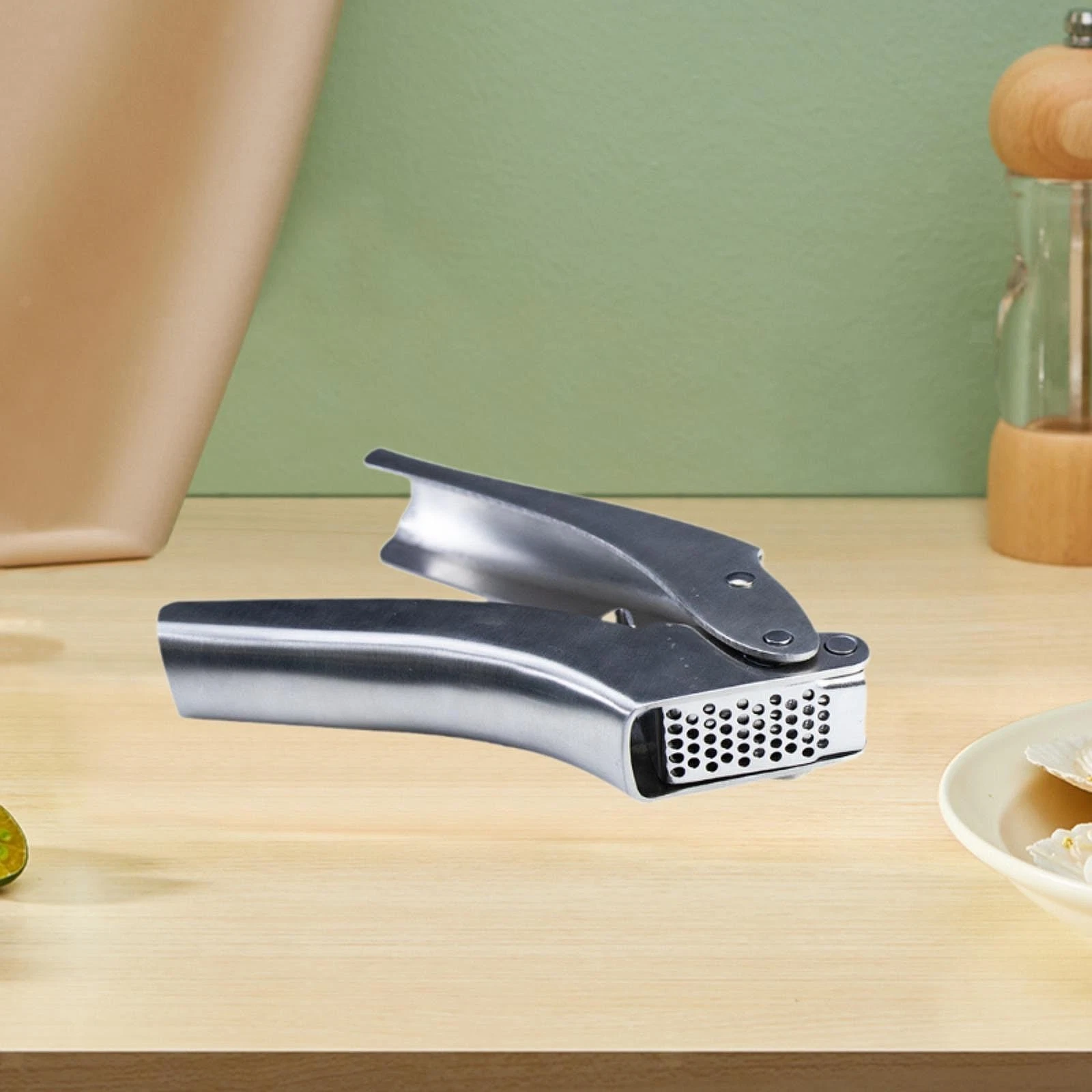 Garlic Press Manual Garlic Masher Garlic Extractor Handheld Nuts Kitchen Gadget