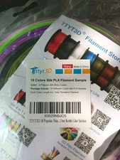 18 Color Silk PLA Filament Sample