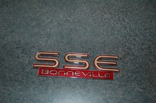 Used 1989 - 1991 Genuine Pontiac Sse Bonneville Emblem Red Gold Factory Oem